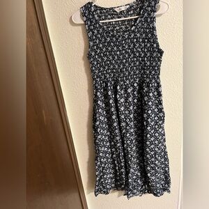 Black and Blue Floral Dress